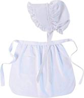 girls colonial apron deluxe bonnet logo