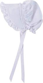 img 1 attached to Girls Colonial Apron Deluxe Bonnet