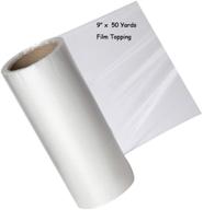 zipcase clear film edition: 9 inches × 50 yard roll water soluble embroidery stabilizer - medium weight & thickness, easily wash away, ideal topping stabilizer logo