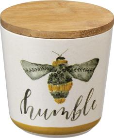 img 3 attached to 🐝 Charming Primitives by Kathy Kitchen Canisters Set: Bees - Kind, Sweet, Humble Trio