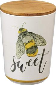 img 2 attached to 🐝 Charming Primitives by Kathy Kitchen Canisters Set: Bees - Kind, Sweet, Humble Trio