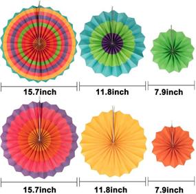 img 3 attached to 🎉 Vibrant Whaline 28Pcs Colorful Birthday Decorations for Fiesta Parties, Weddings, and Mexican-themed Celebrations