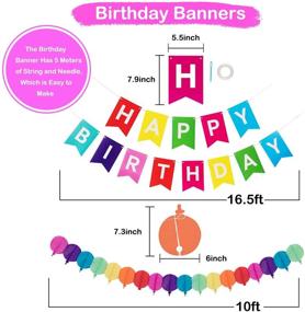 img 2 attached to 🎉 Vibrant Whaline 28Pcs Colorful Birthday Decorations for Fiesta Parties, Weddings, and Mexican-themed Celebrations