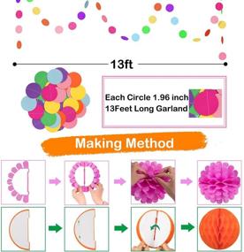 img 1 attached to 🎉 Vibrant Whaline 28Pcs Colorful Birthday Decorations for Fiesta Parties, Weddings, and Mexican-themed Celebrations