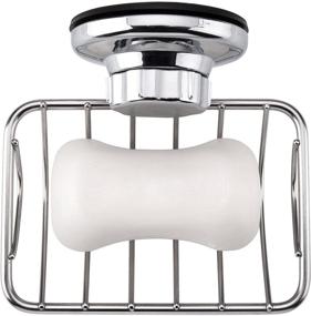 img 2 attached to 🚿 IPEGTOP Super Powerful Vacuum Suction Cup Shower Soap Dish – Rustproof Stainless Steel Soap Saver for Bathroom & Kitchen Sink – Strong Holder