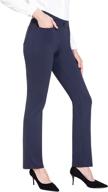 👖 baleaf women's yoga dress pants: stretchy work slacks with pockets for business casual straight leg/bootcut trousers – available in 29"/31"/33"/35" lengths logo