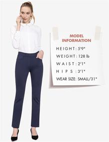 img 1 attached to 👖 BALEAF Women's Yoga Dress Pants: Stretchy Work Slacks with Pockets for Business Casual Straight Leg/Bootcut Trousers – Available in 29"/31"/33"/35" Lengths