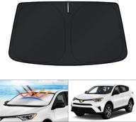 🌞 toyota rav4 2013-2018 sun shade - keep your car cooler with kust foldable window shade, uv ray protector logo