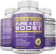 🔥 advanced ultra fast pure keto boost 800mg - optimal weight management with pure bhb salts (beta hydroxybutyrate) ketogenic fat and carb blocker - premium keto capsules for women and men logo