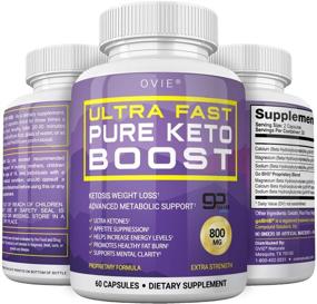 img 4 attached to 🔥 Advanced Ultra Fast Pure Keto Boost 800mg - Optimal Weight Management with Pure BHB Salts (beta hydroxybutyrate) Ketogenic Fat and Carb Blocker - Premium Keto Capsules for Women and Men