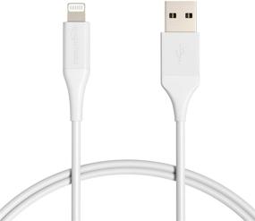 img 4 attached to 🔌 Кабель зарядки Amazon Basics для iPhone: сертифицированный MFi, прочный USB-A кабель для Apple iPhone, iPad длиной 3 фута - белый, срок службы 10 000 изгибов