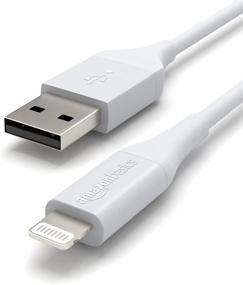 img 2 attached to 🔌 Кабель зарядки Amazon Basics для iPhone: сертифицированный MFi, прочный USB-A кабель для Apple iPhone, iPad длиной 3 фута - белый, срок службы 10 000 изгибов