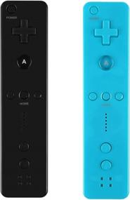 img 3 attached to 🎮 Black and Blue Wii U Console Remote and Nunchuk Nunchuck Controller - Set of 2 Packs