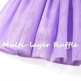 img 1 attached to 👗 Elegant Sequin Ruffle Dress for Flower Girls - Cilucu Girl Tutu Princess Sparkle