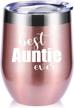 glasses tumbler sayings auntie birthday christmas logo