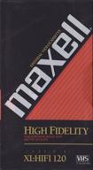 maxell t 120xlhf hifi tape package logo