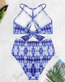 img 2 attached to 👗 Flattering Neckline Fashion: Discover Ageeth Tankini Swimsuits for Women