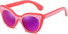 img 4 attached to 🕶️ Polarized Rubber-Flexible Sunglasses for Boys' Accessory with Enhanced Protection