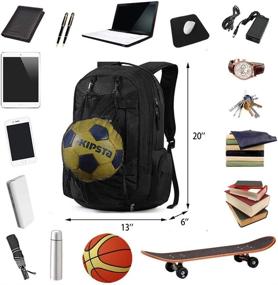 img 3 attached to Skateboard Backpack Basketball Multi Function Resistant