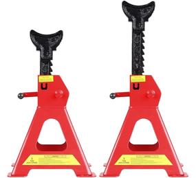 img 3 attached to 🚗 CARTMAN Jack Stands: 3 Ton Capacity with Outer Foot Pad - 1 Pair