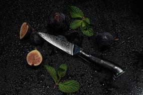 img 3 attached to 🔪 Oxford Chef 3.5 Inch Paring Knife - Best Quality Damascus Japanese VG10 Super Steel, 67 Layer High Carbon Stainless Steel - Razor-Sharp, Stain & Corrosion Resistant, Exceptional Edge Retention