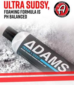 img 2 attached to 🚗 Adam's Wash & Coat: Ceramic Coating with SiO2 Infused Car Wash Soap for Long-lasting Ceramic Protection - pH Neutral, High Suds Formula (12 oz)