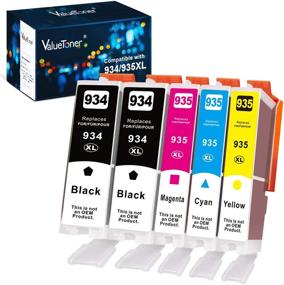img 4 attached to Valuetoner Compatible Ink Cartridge Set for HP 934 XL and 935 XL - OfficeJet Pro 6812 6815 6830 6230 6835 6820 6220 Printer (2 Black, 1 Cyan, 1 Magenta, 1 Yellow, 5-Pack)