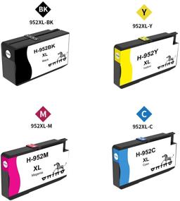 img 1 attached to 🖨️ ONINO Compatible Ink Cartridges for HP 952 952XL - High Yield 4 Pack