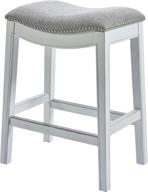 🪑 zoey white counter height bar stool by newridge home goods логотип