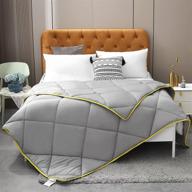 🛏️ kusnug king size down comforter - all season, machine washable microfiber bedding, quilted comforter duvet insert or stand alone alternative down comforter logo