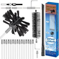 🧹 30ft morinoli dryer vent cleaning kit with chrome button locking system - lint removal, duct cleaner kit, vacuum attachment, nozzle hose attachment logo