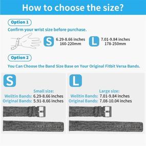 img 3 attached to Breathable Woven Fabric Strap for Fitbit Versa/Fitbit Versa 2/Fitbit Versa Lite - Quick Release, Adjustable Replacement Wristband for Men and Women