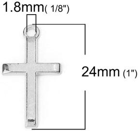 img 3 attached to 🔒 JGFinds Cross Crucifix Charm Pendants - 150 Pack (Antiqued Silver/Bronze/Gold Tone) - DIY Jewelry Making Supplies