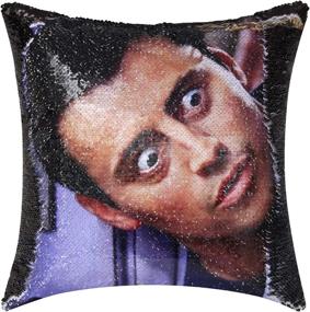 img 3 attached to 🔮 Mesmerizing Magic: JASen Friends Joey Tribbiani Sequin Pillow Cover - Color Changing Mermaid Pillowcase - Custom Gift for Her/Him