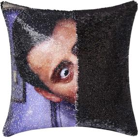img 1 attached to 🔮 Mesmerizing Magic: JASen Friends Joey Tribbiani Sequin Pillow Cover - Color Changing Mermaid Pillowcase - Custom Gift for Her/Him