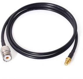 img 4 attached to 📻 Bingfu Ham Radio Antenna Adapter: SMA Female to UHF SO239 Female, 1m RG58 Coaxial Jumper Cable for Handheld Ham Two Way Radio Walkie Talkie Kenwood Wouxun Baofeng BF-F8HP UV-5R UV-82 BF-888S GT-3