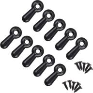 🖼️ 100pcs black picture frame hardware backing clips with screws - turn button fasteners for hanging posters, drawings, crafts - photo frame parts for enhanced framing logo