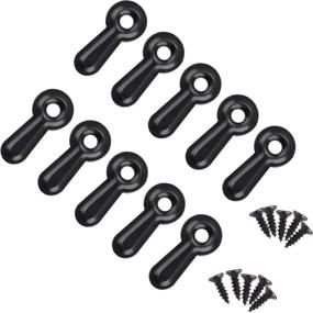 img 4 attached to 🖼️ 100pcs Black Picture Frame Hardware Backing Clips with Screws - Turn Button Fasteners for Hanging Posters, Drawings, Crafts - Photo Frame Parts for Enhanced Framing