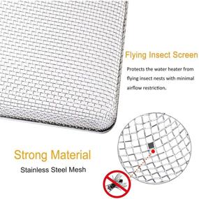 img 2 attached to 🐝 Ultimate Flying Insect Screen Set for RV: Protect your Refrigerator, Water Heater & Furnace from Bugs in your Camper Vents
