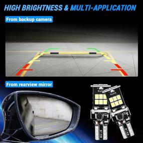 img 2 attached to 💡 Auxbeam пара светодиодных ламп для задних фонарей - 921 светодиодная лампа W16W 800 Лм HID белого цвета обновление