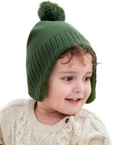 img 3 attached to 🧸 Warm and Cozy: Home Prefer Toddler Boys Girls Earflap Fleece Knit Beanie – The Perfect Winter Hat for Kids