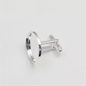 img 2 attached to Cufflink Blanks Circel Personalized Making