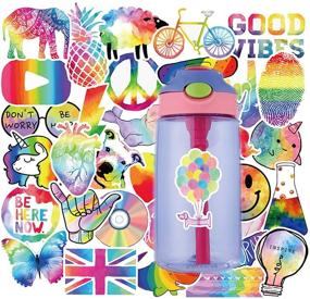img 2 attached to VSCO Girls Stickers, Water Bottle Laptop Decals Skateboard Stickers, DIY Xmas 🎒 Decoration Gift Card, Luggage Car Bicycle Music Film Guitar Travel Case Colorful 50Pack