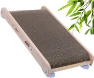 bampooch scratching board mounted floor logo