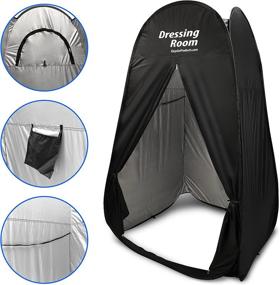 img 3 attached to 🏕️ EasyGoProducts Portable Changing Dressing Room Pop Up Shelter - Perfect for Outdoor Beach Areas and Clothing Companies