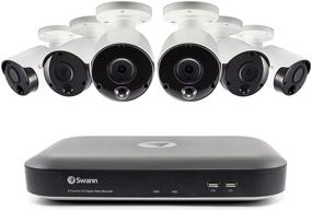 img 4 attached to 📹 Swann 8 Channel 6 Cameras CCTV Surveillance System, Wired, 5MP Super HD DVR, 2TB HDD, Weatherproof, Night Vision, Motion & Heat Sensing, Alexa + Google, SWDVK-849806