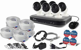 img 1 attached to 📹 Swann 8 Channel 6 Cameras CCTV Surveillance System, Wired, 5MP Super HD DVR, 2TB HDD, Weatherproof, Night Vision, Motion & Heat Sensing, Alexa + Google, SWDVK-849806