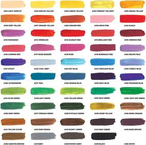 img 3 attached to 🎨 GenCrafts Acrylic Paint Set - 50 Vibrant Colors - 22ml/0.74oz - Non-Toxic Pigment Paints for Canvas, Fabric, Wood, Crafts, and More - Premium Quality