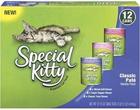 img 2 attached to 🐈 Optimized Search: Special Kitty Classic Pate Variety Pack Wet Cat Food, 13-Ounce Cans (12 Pack)