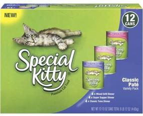 img 1 attached to 🐈 Optimized Search: Special Kitty Classic Pate Variety Pack Wet Cat Food, 13-Ounce Cans (12 Pack)